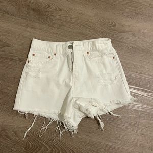 White bdg shorts from urban outfitters
